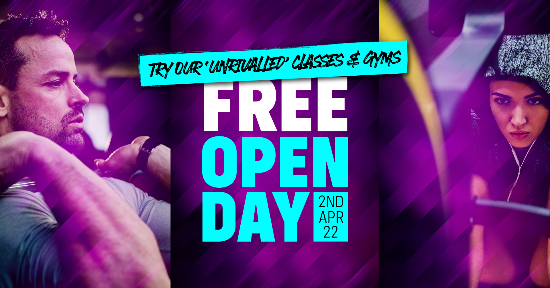 Free Open Day - Try Our Gyms & Classes For FREE! Free Open Day - Try Our Gyms & Classes For FREE!